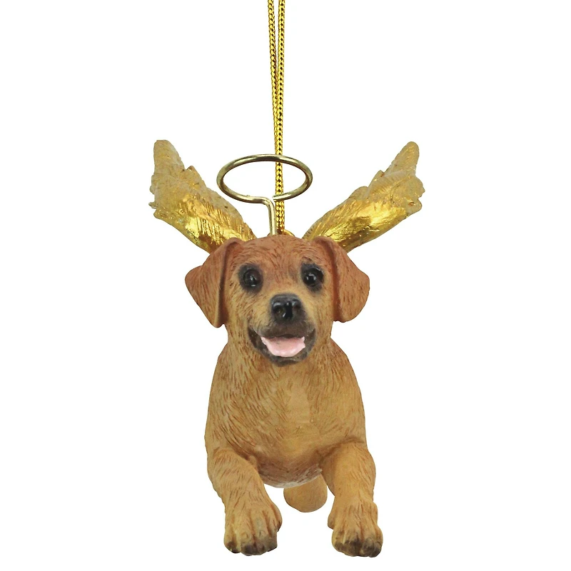 Design Toscano Honor the Pooch Golden Retriever Holiday Dog Angel Ornament
