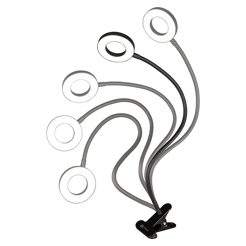 OttLite Dimmable Ring Light with Clip