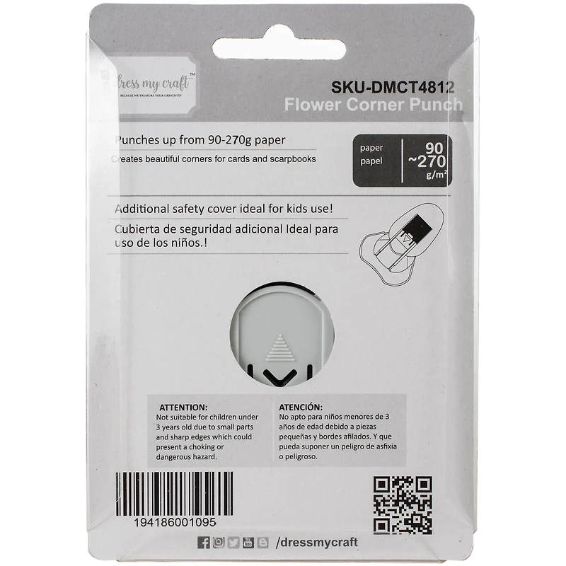 Dress My Craft® Flower Corner Punch