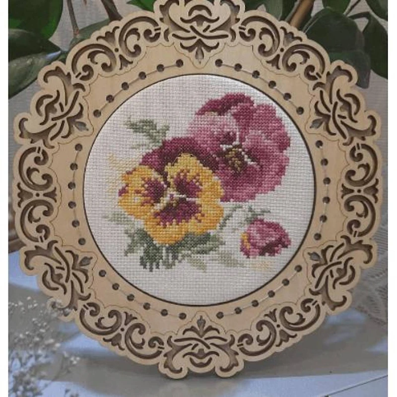 Alisa Pansies Cross Stitch Kit