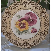 Alisa Pansies Cross Stitch Kit