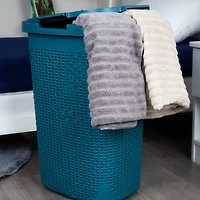 Mind Reader 60L Hamper Laundry Basket with Cutout Handles
