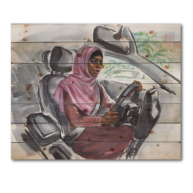 Designart - Arabian Woman Driving A Car III