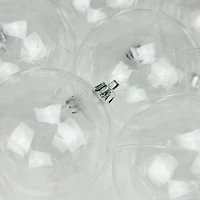 32ct. Clear Shatterproof Shiny Christmas Ball Ornaments