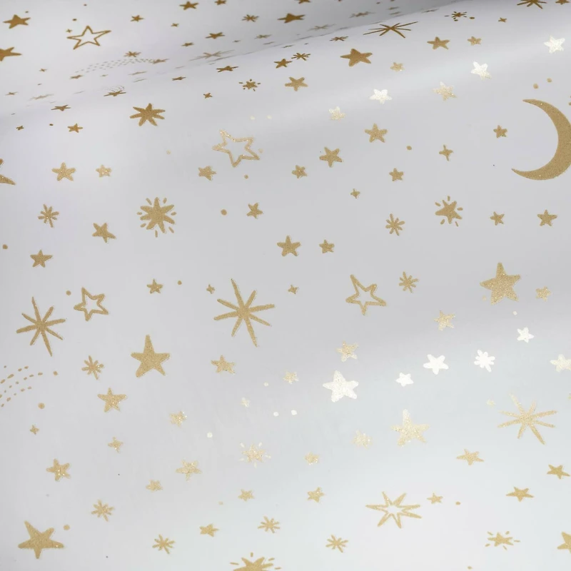 RoomMates Gold Twinkle Little Star Peel & Stick Wallpaper