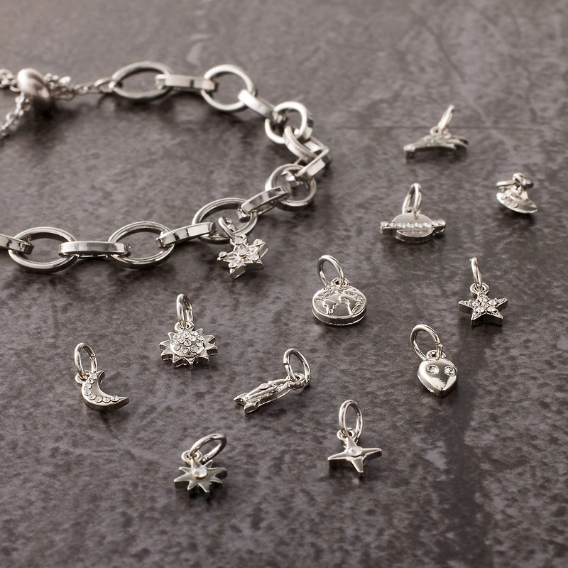 Silver Outer Space Charms by Bead Landing™