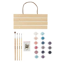 8" x 10" Howling Wolf Paint-by-Number Kit with Wood Display Hanger by Artist's Loft®