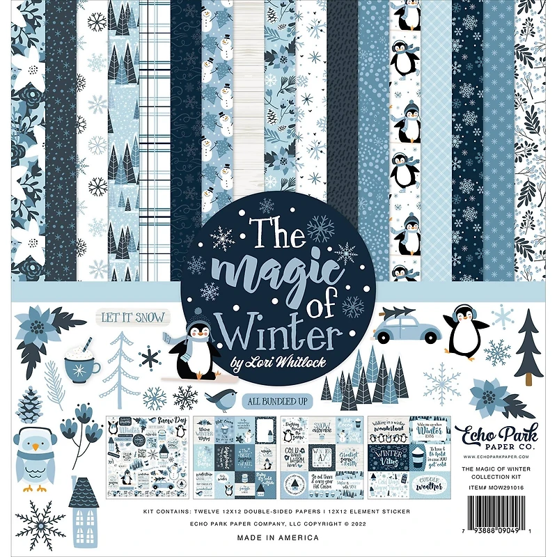 Echo Park The Magic Of Winter Collection Kit, 12" x 12"