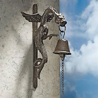 Design Toscano Florentine Dragon Gothic Iron Doorbells, 2ct.