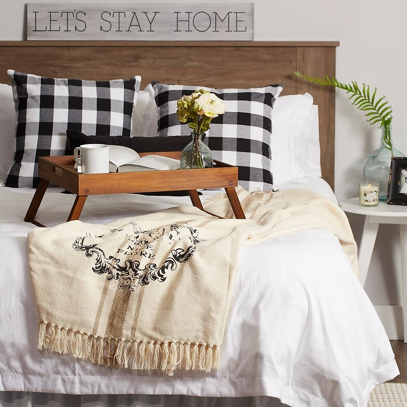 DII® French Grain Sack Printed Throw