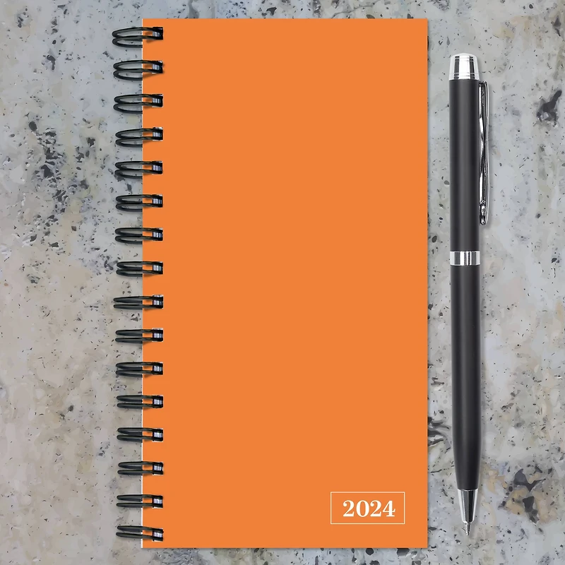 TF Publishing 2024 Citrus Orange Small Weekly Monthly Planner