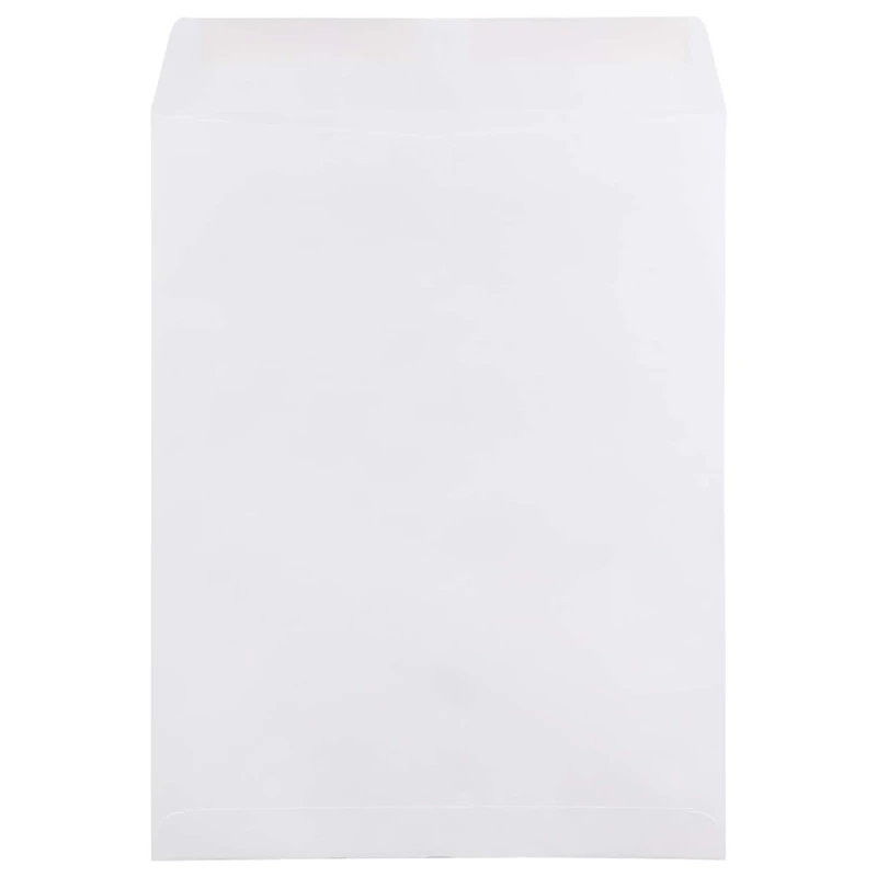JAM Paper 12" x 15.5" White Open End Catalog Commercial Envelopes