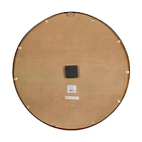 Brown Rustic Wood Wall Clock, 24" x 24"