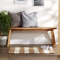 DII® Stone & White Stripe Rag Rug, 2ft. x 3ft.