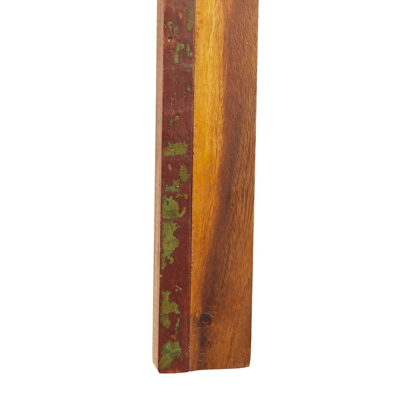 Brown Wood Industrial Cross Wall Decor, 20" x 12" x 2"