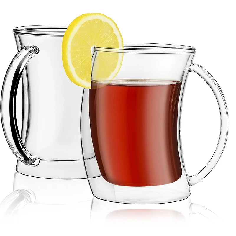 JoyJolt® Caleo Double Wall Coffee & Tea Glasses, 4ct.