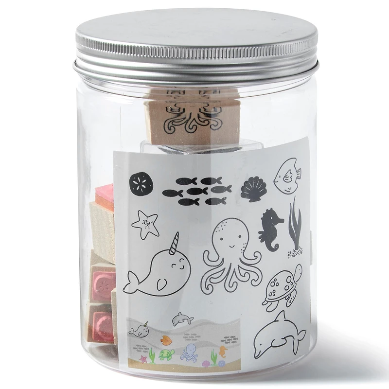 Sea Wood Stamp Jar Set by Recollections™