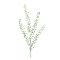 Sage Green Glittered Fern Spray, 24ct.