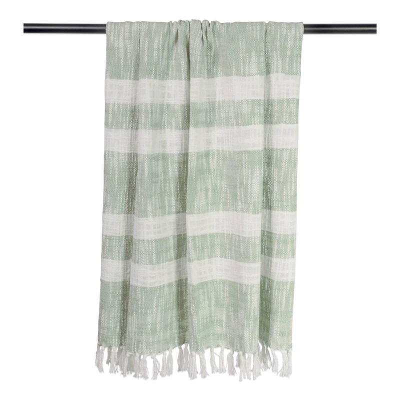 DII® Mint Slub Stripe Throw