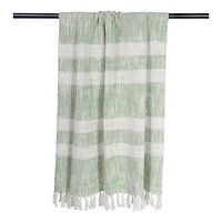 DII® Mint Slub Stripe Throw