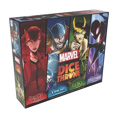 Marvel Dice Throne 4-Hero Box: Scarlet Witch, Thor, Loki, Spider-Man