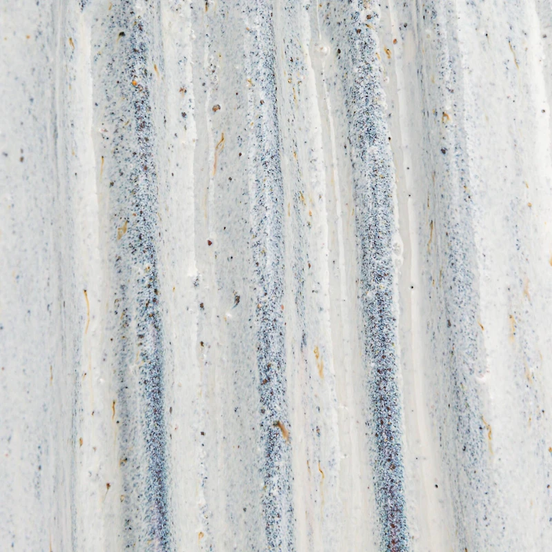 Hello Honey® 8.75" White Organic Stoneware Vase with Reactive Glaze