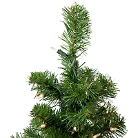 18" Pre-Lit Blackwater Fir Artificial Christmas Tree, Clear Lights