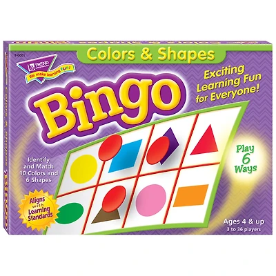 Trend Enterprises® Colors & Shapes Bingo