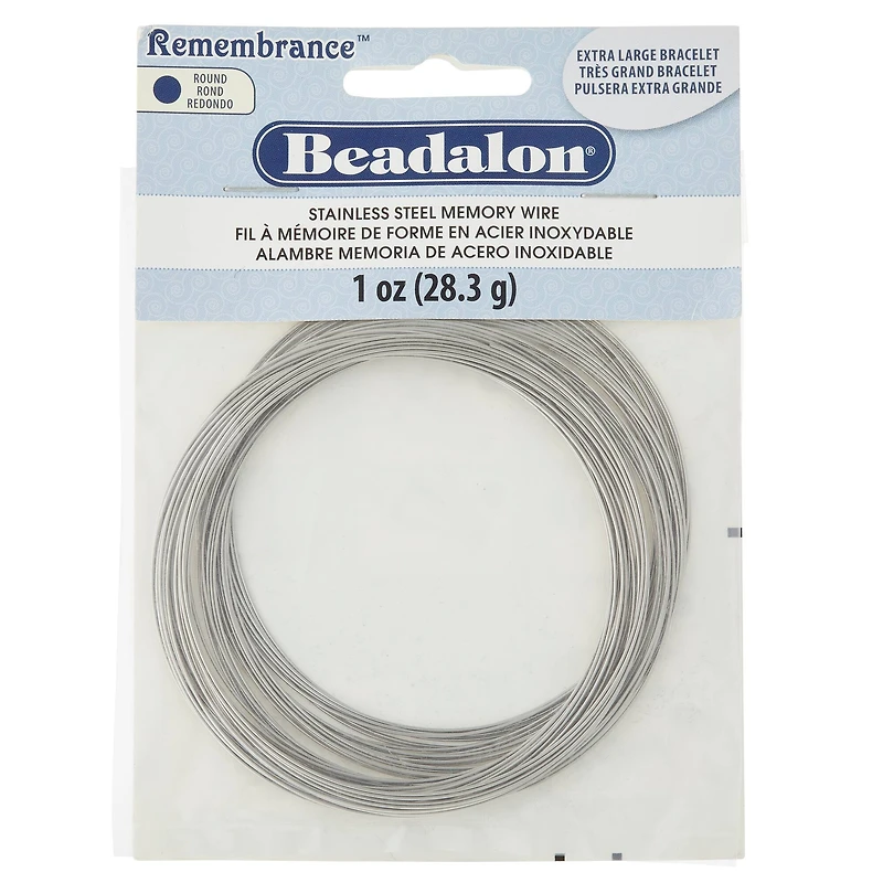 Beadalon® Stainless Steel Memory Wire Bracelet, Extra Large