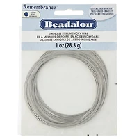 Beadalon® Stainless Steel Memory Wire Bracelet, Extra Large