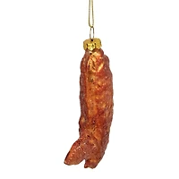 4.5" Glitter Glass Buffalo Chicken Wing Ornament