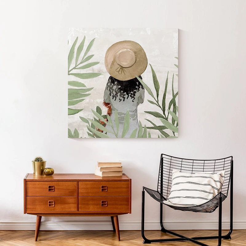 Sunhat Scene 30" x 30"Canvas Wall Art