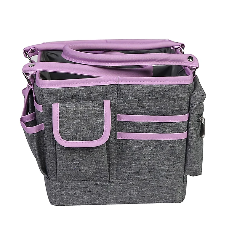 Everything Mary Purple Heather Deluxe Store & Tote Craft Organizer