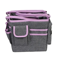 Everything Mary Purple Heather Deluxe Store & Tote Craft Organizer