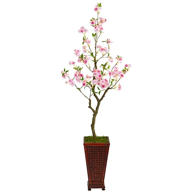 5ft. Cherry Blossom Tree in Decorative Planter