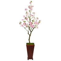 5ft. Cherry Blossom Tree in Decorative Planter