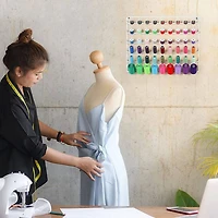 NEX™ White 54-Spool Wall-Mounted Sewing Thread Rack, 4ct.