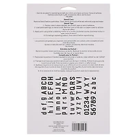Alphabet Bold Sans Serif Stencils, 7" x 10" by Craft Smart®