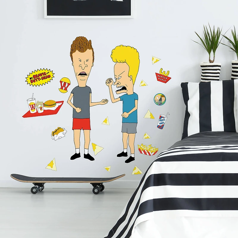 RoomMates Beavis and Butt-Head Peel & Stick Giant Wall Decals