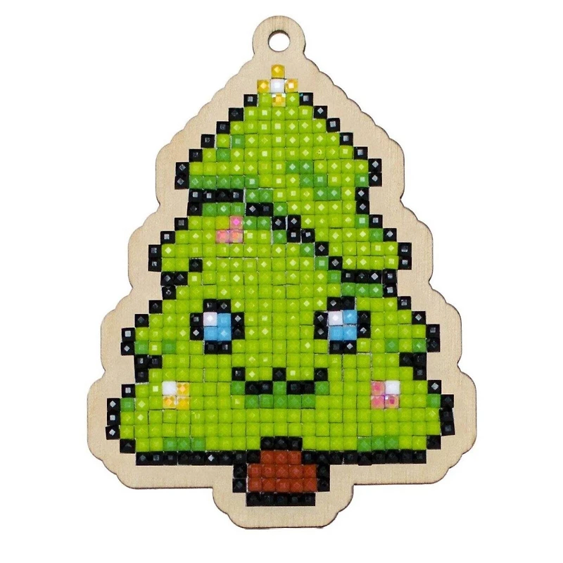 Wizardi Diamond Painting Ornament Kit Christmas Tree