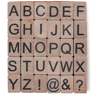 Upper Case Alphabet Wood Stamp Kit by Recollections™