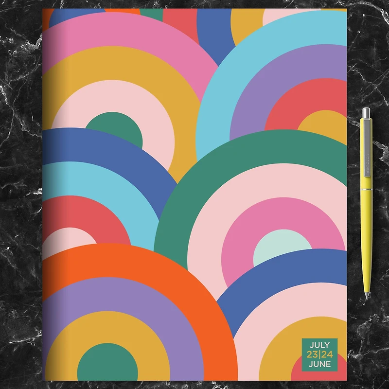 TF Publishing 2023-2024 Concentric Large Monthly Planner