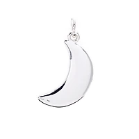 Charmalong™ Silver Plated Moon Charm by Bead Landing™