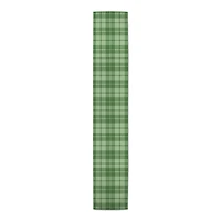 Green Plaid Outdoor Table Runner