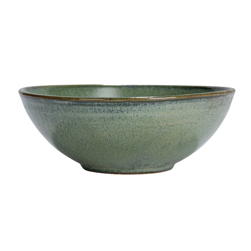 Hello Honey® 8" Matte Teal Stoneware Bowl with Reactive Glaze, 2ct.