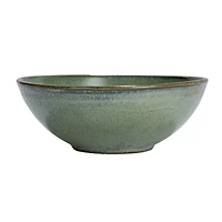 Hello Honey® 8" Matte Teal Stoneware Bowl with Reactive Glaze, 2ct.