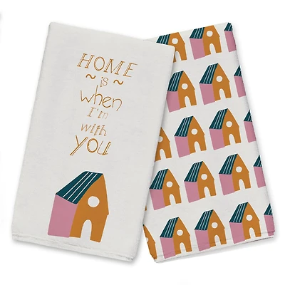 Home is With You Tea Towel Set