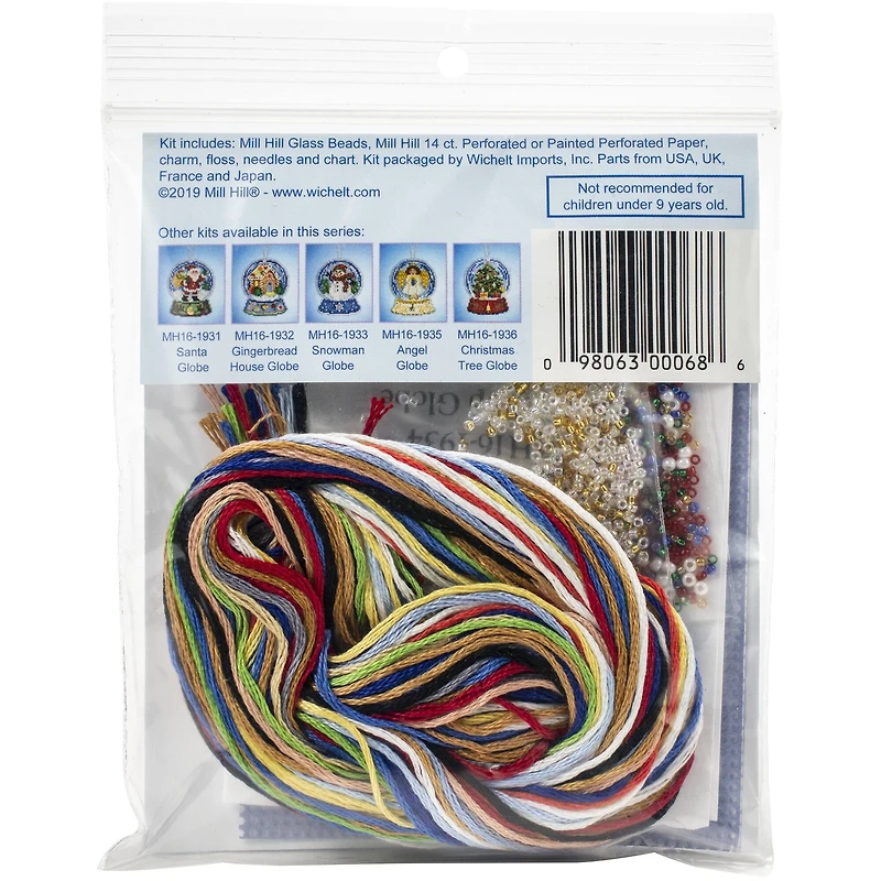 Mill Hill® Toy Shop Snow Globe Ornament Beaded Counted Cross Stitch Kit