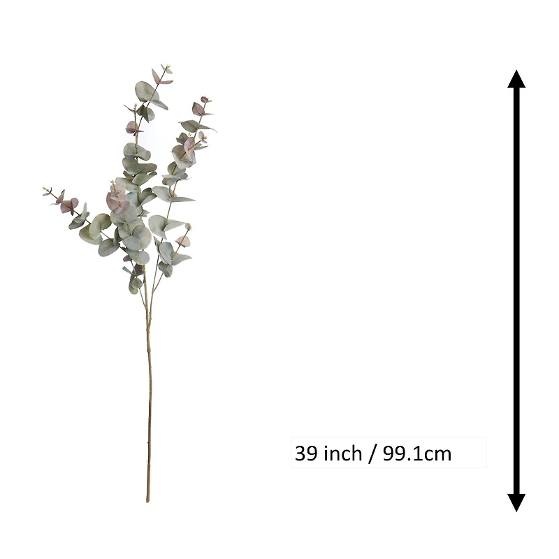 39" Green & Pink Eucalyptus Stem by Ashland®