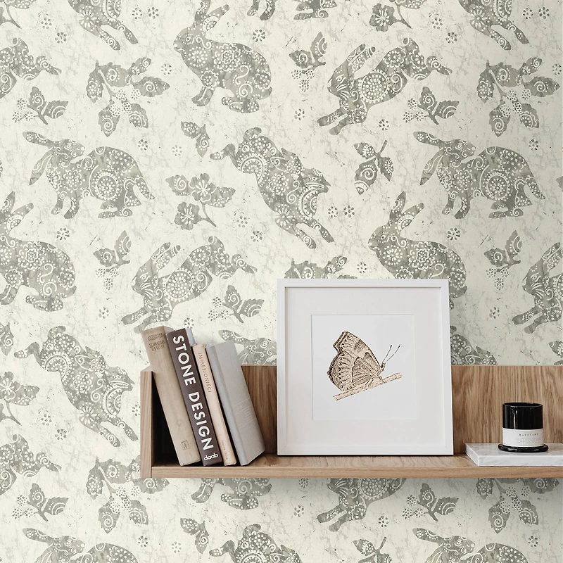 Surface Style Bunny Hop Peel & Stick Wallpaper